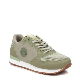Xti Womens Lace-Up Sneakers In Open Green