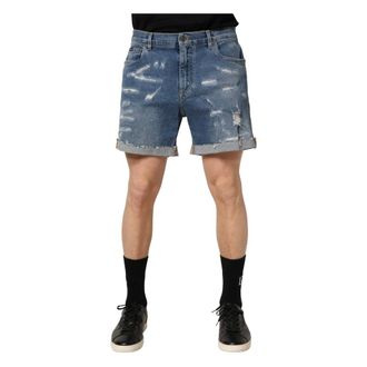 Dolce & Gabbana Denim Shorts, male, Blue, Size: L Bermuda Denim Shorts