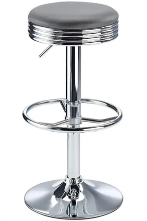 Netfurniture Calif Adjustable Bar Stool - Grey