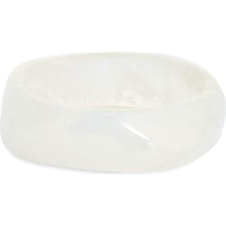Nordstrom Rack Chunky Resin Bangle Bracelet in Milky White at Nordstrom Rack