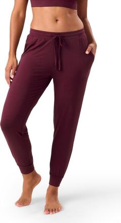 Kindred Bravely Everyday Maternity & Postpartum Lounge Joggers in Deep Burgundy at Nordstrom, Size X-Large