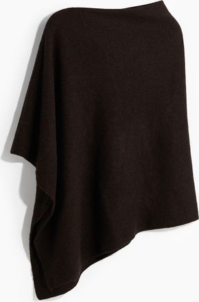 H&M Feinstrick-Cape aus Kaschmirmix - Dunkelbraun