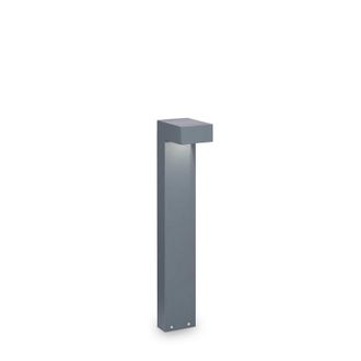 Netlighting Sirio 2 Light Small Outdoor Bollard Anthracite IP44 G9 in Black