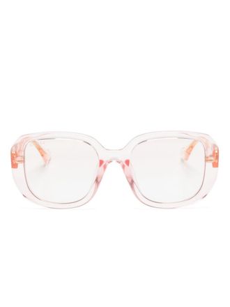 Gucci Occhiali oversize - Rosa