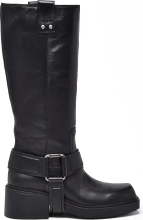 Vic Mati&eacute; Black Leather Biker Boots