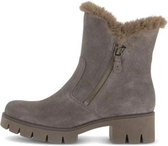 Gabor Schoenen, Dames, Grijs, 41 EU, Su&egrave;de, Sportieve enkellaars