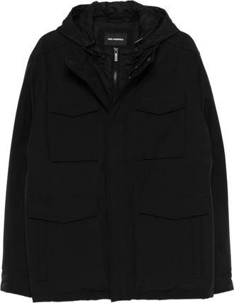 Karl Lagerfeld Giacca con cappuccio - Nero