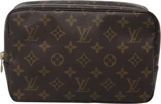 Louis Vuitton Trousse De Toilette Brown Canvas Clutch Bag (Pre-Owned)