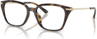 Michael Kors 54mm Rectangle optical glasses in Tortoise at Nordstrom