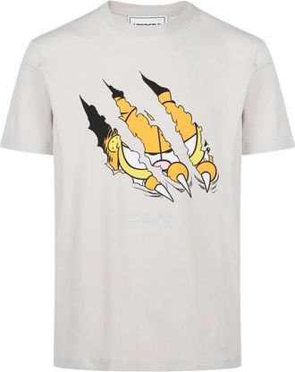 Iceberg Katoenen jersey T-shirt met Garfield-print - Heren - T-shirts - Grijs - S - Katoen - Tops
