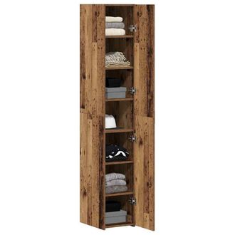 Berkfield Home Highboard Old Wood 30x42.5x185 cm Engineered Wood in Brown
