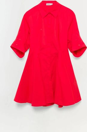 SIMKHAI Jazzie Mini Dress In Fiery Red