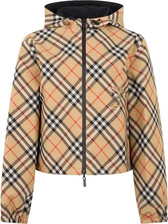 Burberry Giacca corta reversibile a quadri - - Jackets - Donna - Multicolore - S