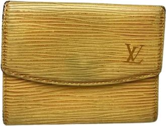 Louis Vuitton Pre-owned Rosalie Wallet - Dames - Vintage Accessoires - Geel - ONE Size - Leer - Vintage