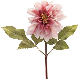 Melrose International Blush Pink Dahlia Flower Stem (Set of 6) - Pink