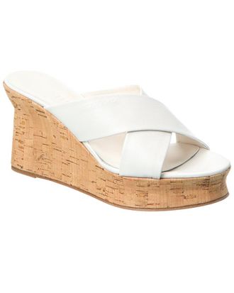 Ferragamo Leather Wedge Sandal