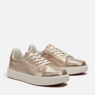 Timberland Sneaker TIMBERLAND Emerson Street LOW LACE UP SNEAKER, Damen, Gr. 37,5, gold (gold metallic), Textil, Schuhe Sneaker