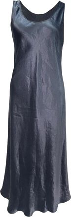 Max Mara Leisure Talete Midi Dress in Navy Blue Acetate