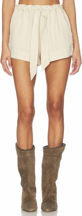 Isabel Marant Birva Pull On Shorts In Ecru