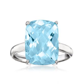 Ross-Simons Sky Blue Topaz Ring in Sterling Silver