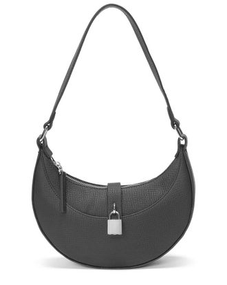 Tiffany & Fred Sleek Crescent Leather Shoulder Bag
