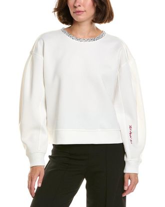 Karl Lagerfeld Karl Lagerfeld Embellished Neck Pullover