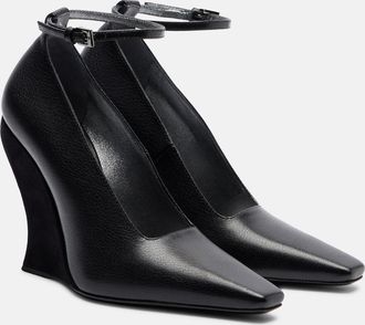 Alaia Ala&iuml;a 110 leather wedges