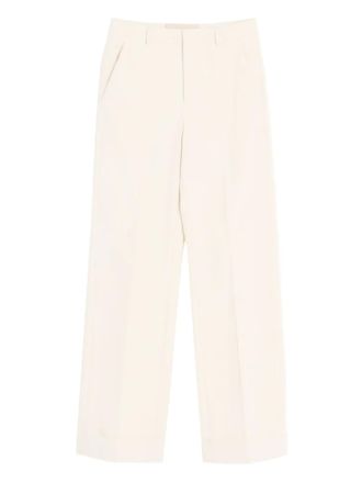 Valentino Garavani cuffed cotton trousers - Neutrals
