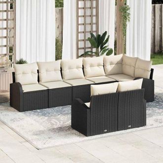 vidaXL Vidaxl - Conjunto De Sof&aacute; De Jard&iacute;n 8 Pcs 289 X 124 X 85 Cm Polirat&aacute;n