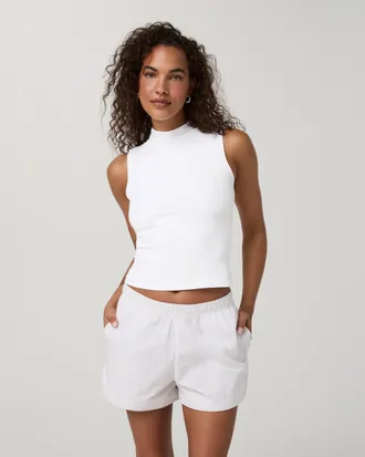 Vuori Clothing Daily Muscle Tank Top | White | XS, Size Extra Small