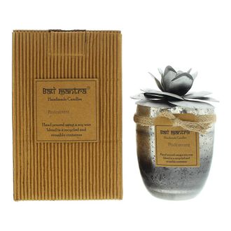 Bali Mantra Camellia Glass Silver Redcurrant Candle 500g | TJ Hughes