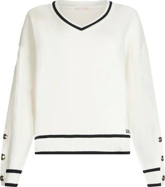 Liu Jo Maglione a righe - Bianco