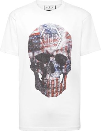Philipp Plein Tops, Heren, Wit, XL, T-Shirts