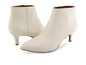 Aerosoles Edith Womens Boots Eggnog Faux Leather : 8.5 B - Medium, Leather/Rubber