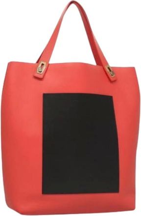 Bottega Veneta Pre-owned Tote Bags, female, Orange, Size: ONE SIZE Pre-owned Vintage Tote Bag