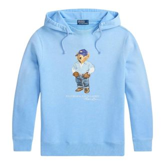 Ralph Lauren Hoodies, male, Blue, Size: XL Bear Fleece Hoodie