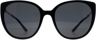 Bulgari Cat Eye Womens Black Dark Grey BV8251 - One Size