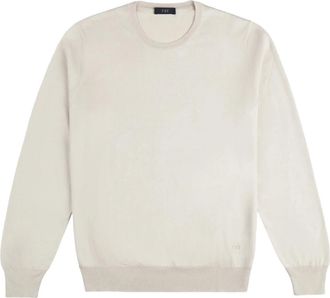 Fay F.18 Trui met ronde hals - Heren - Sweatshirts - Grijs - 2XL - Katoen - Hoodies & sweatvesten