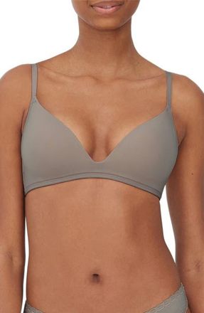 Skarlett Blue Prestige Wireless Push-Up Bra in Smoky at Nordstrom, Size 32Dd