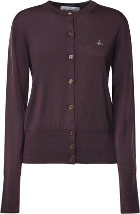 Vivienne Westwood Cardigan Bea - - Knitwear - Donna - Marrone - S