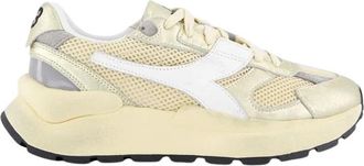 Diadora Elite Zilver Sneaker voor Vrouwen - Dames - Sneakers - Beige - 37 EU - Schoenen