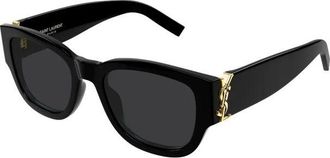 Saint Laurent Eyewear SLM174 Acetate Cat-Eye Sunglasses - Black