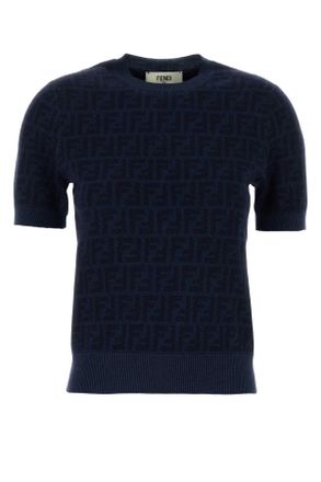 Fendi Embroidered Wool Blend Sweater