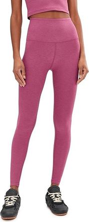 Beyond Yoga Spacedye Caught In The Midi High Waisted Legging Womens Clothing Smooth Mauve Heather : XS (US Womens 2-4), Elastane/Polyester