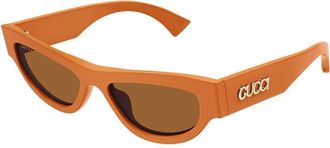 Gucci GG1834S 005 Womens Sunglasses Orange Size 53 - Free RX Lenses - Free RX Lenses