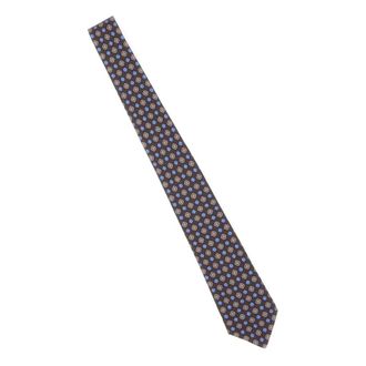 Kiton Micro-Geometric Silk 7-Fold Tie - male - Kiton - Ties - Multicolor - ONE SIZE - Accessories