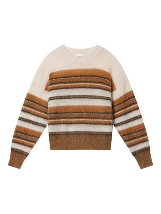 Isabel Marant Drussellh gestreepte pullover - Beige