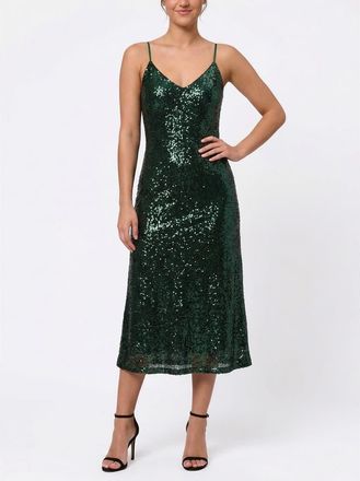 Rachel Roy Evangline Sleeveless Midi Dress in Green Ombre at Nordstrom, Size X-Large