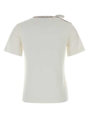 Burberry Check T-Shirt - White