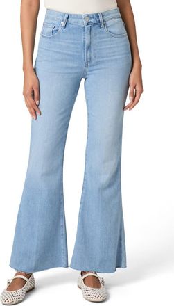 Paige Marlow High Waist Skimmer Flare Jeans in Santorini Sky at Nordstrom, Size 24